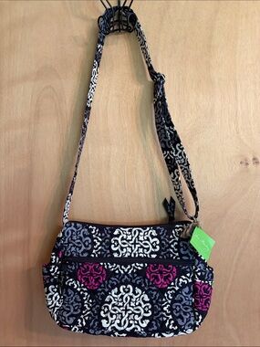 Vera Bradley Canterberry Magenta (Retired) On-The-Go Quilted Crossbody. NWT